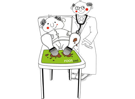FOOT-pad Fußunterlagen für Ärzteliegen, 60 x 40 cm, 1,4 mm dick