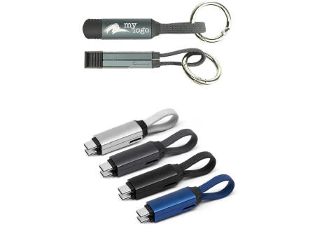 2 in 1 Alu Magnetisches Schlüsselanhänger Ladekabel