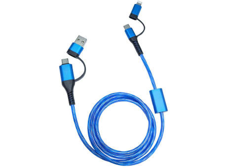 ALU FLOW LED 4 in 1 Schnelladekabel
