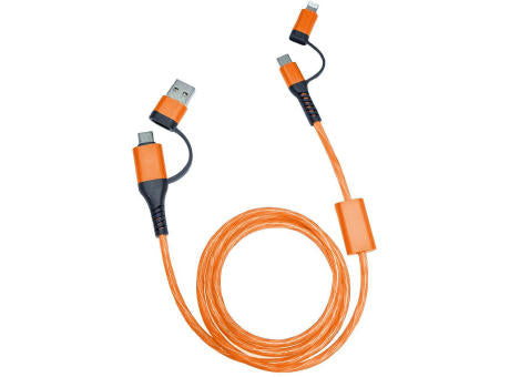 ALU FLOW LED 4 in 1 Schnelladekabel