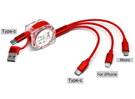SPINN-cable Color 5 in 1 Ladekabel