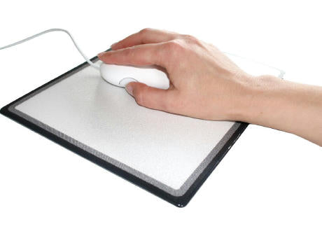 Mousepad MEMO-pad Standard Sprenkelrand schwarz, 240 x 200 mm