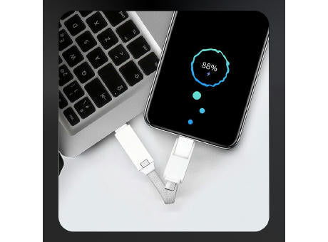 2 in 1 Magnetisches Schlüsselanhänger Ladekabel