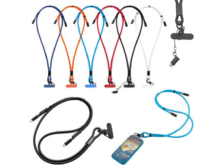 LANYARD- Color Ladekabel Type C 100 Watt Crossbody