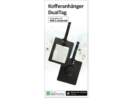 Kofferanhänger DualTag Tracker Apple und Google Android