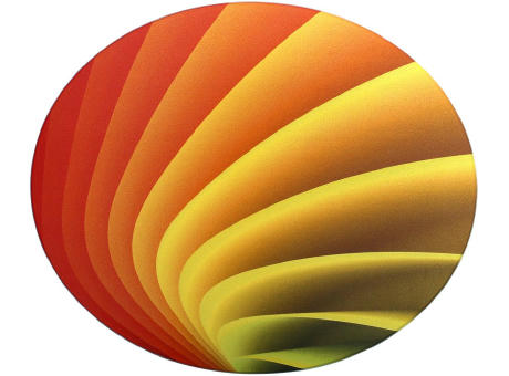 Mousepad QUADRO-pad, Form Oval, 200 x 240 mm, 1,5 mm dick
