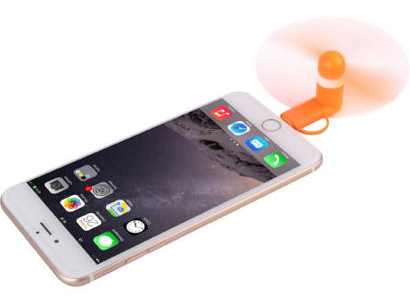 2 in 1 PROMO-Ventilator mit Lightning (Apple) und Type C USB Anschluss