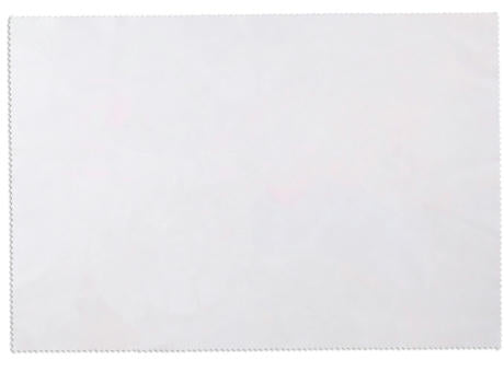 RPET Mikrofasertuch 250 g Fotodruck Format 29,7 x 19,8 cm Zickzack-Schnitt