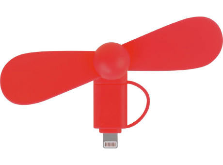 2 in 1 PROMO-Ventilator mit Lightning (Apple) und Type C USB Anschluss