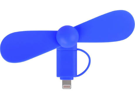 2 in 1 PROMO-Ventilator mit Lightning (Apple) und Type C USB Anschluss