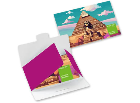 POLYCLEAN rPET Displaytuch 30x20 cm im Papieretui, All-Inclusive-Paket