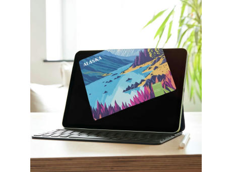 POLYCLEAN rPET Displaytuch 30x20 cm im Papieretui, All-Inclusive-Paket