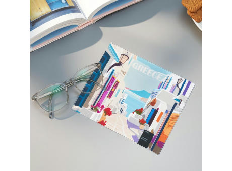 POLYCLEAN Brillenputztuch 18x15 cm im Etui, All-Inclusive-Paket