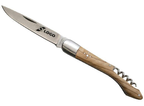 Taschenmesser 'Heritage', 12cm, Korkenzieher, Olivenholz