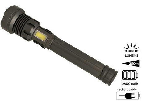 3-in-1 Wiederaufladbare Taschenlampe 'Rigel' (XL)