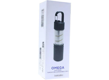 Wiederaufladbare 2-in-1 Laterne/Taschenlampe 'Omega'