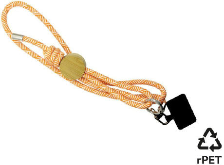 Smartphone-Lanyard 'Madrid', orange RPET