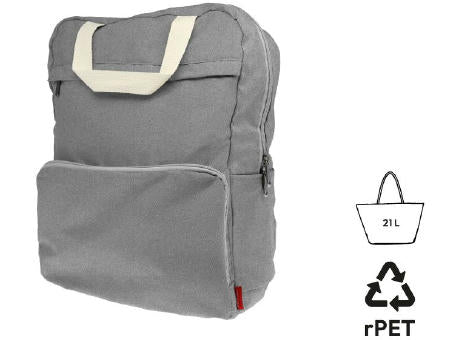 Faltbarer Rucksack 'Cordoba', meliertes Grau RPET