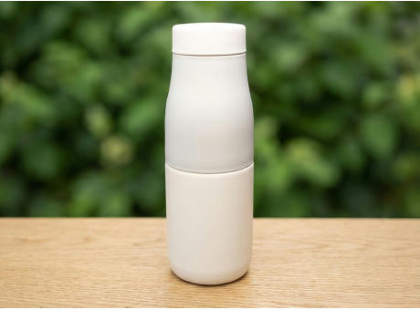 Isolierflasche 'Zeibu', beige, 400 ml
