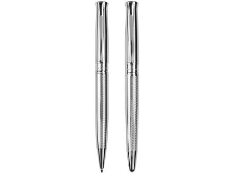 Pierre Cardin® ROI Set aus Kugelschreiber und Rollerball Pen, silber