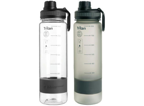 Schwarzwolf outdoor® KIBO Tritan Trinkflasche, 0,8 l, grau