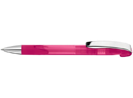 Druckkugelschreiber LOOK grip transparent M SI