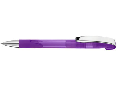 Druckkugelschreiber LOOK grip transparent M SI