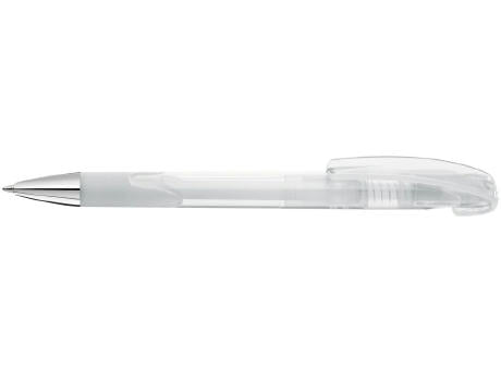 Druckkugelschreiber LOOK grip transparent SI