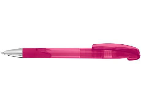 Druckkugelschreiber LOOK grip transparent SI