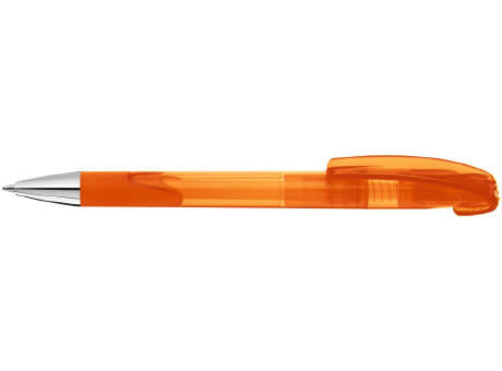 Druckkugelschreiber LOOK grip transparent SI