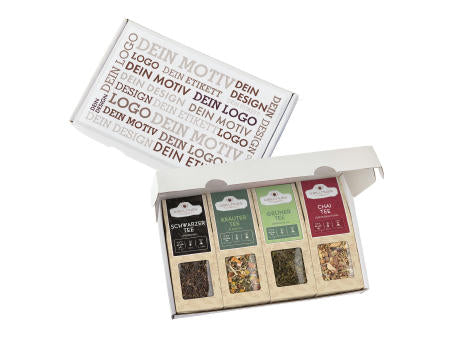Geschenkkarton mit 4 Tee Spezialitäten