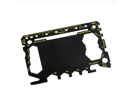 11in1 Survival Multitool-Karte aus Edelstahl