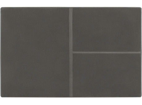 CreativDesign® Ausweistasche "Euro" Veloursfolie grau mit Einschub