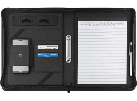 Blackmaxx® Executive Business Portfolio "MaxiZip4" schwarz