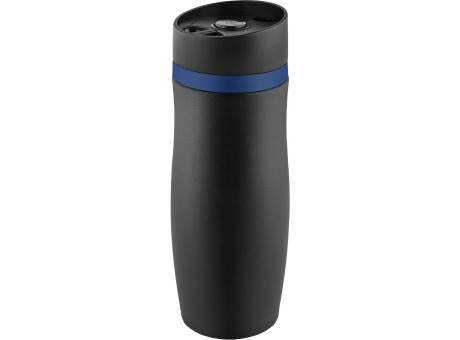 Metmaxx® Thermobecher "CremaExtensaNero" schwarz/Ring blau