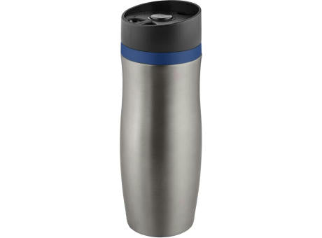 Metmaxx®Thermobecher "CremaExtensaProtect“ titan/Ring blau
