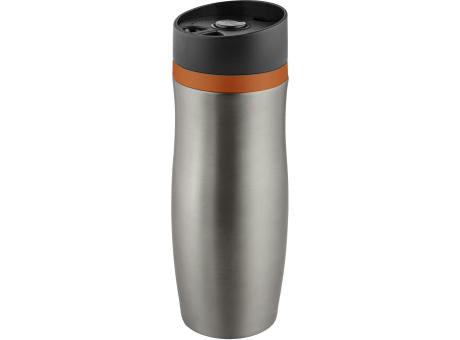 Metmaxx®Thermobecher "CremaExtensaProtect“ titan/Ring orange