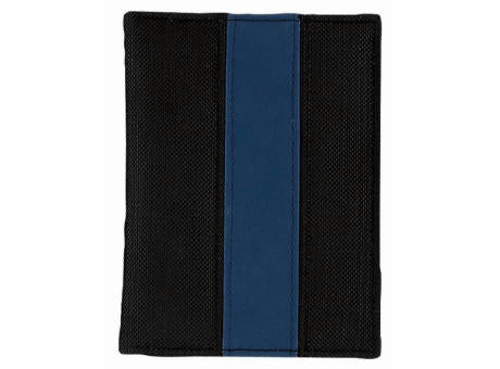 CreativDesign® Ausweistasche "ColourLane" schwarz/blau