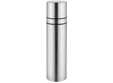 Metmaxx® Thermoskanne "DoubleCupDesign" silber