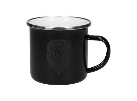 Emaille-Becher "Cozy", 300 ml, schwarz