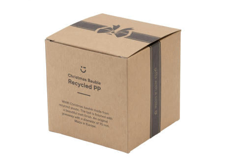 Weihnachtskugel Ø 7cm Recycled PP Box - Made in Europe