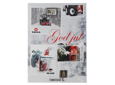 Adventskalender A3 bis 4c Druck + Schokolade mit bedruckter Banderole