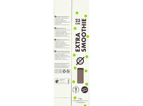 ecotaste - Trinkhalmbox 2er Glas farbig - Druck 4C