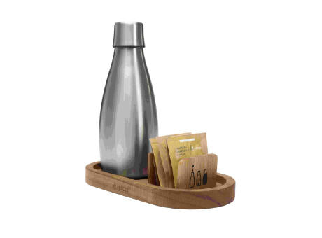RETAP - Wooden Tray Set mit 0,5 Liter Edelstahl bottle