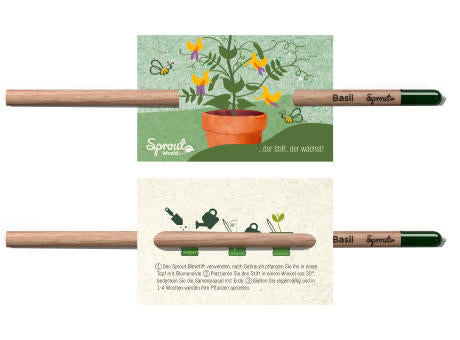 SPROUT - Bleistift mit kleinem Standard Ansteckkärtchen