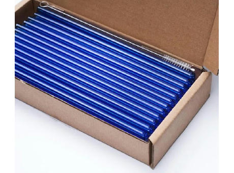 ecotaste - Trinkhalmbox 50er Glas farbig