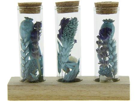 Dried Flowers - Trio tube & wood
