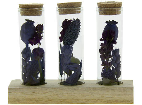 Dried Flowers - Trio tube & wood