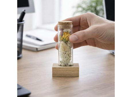 Dried Flowers - Single tube & wood