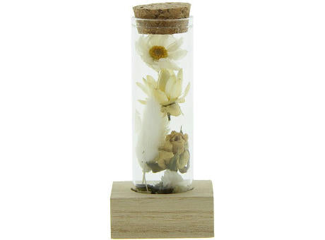 Dried Flowers - Single tube & wood